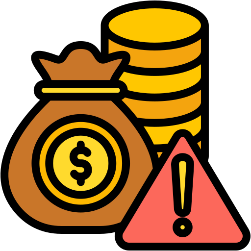 warning sign representing financial trading risks and volatility