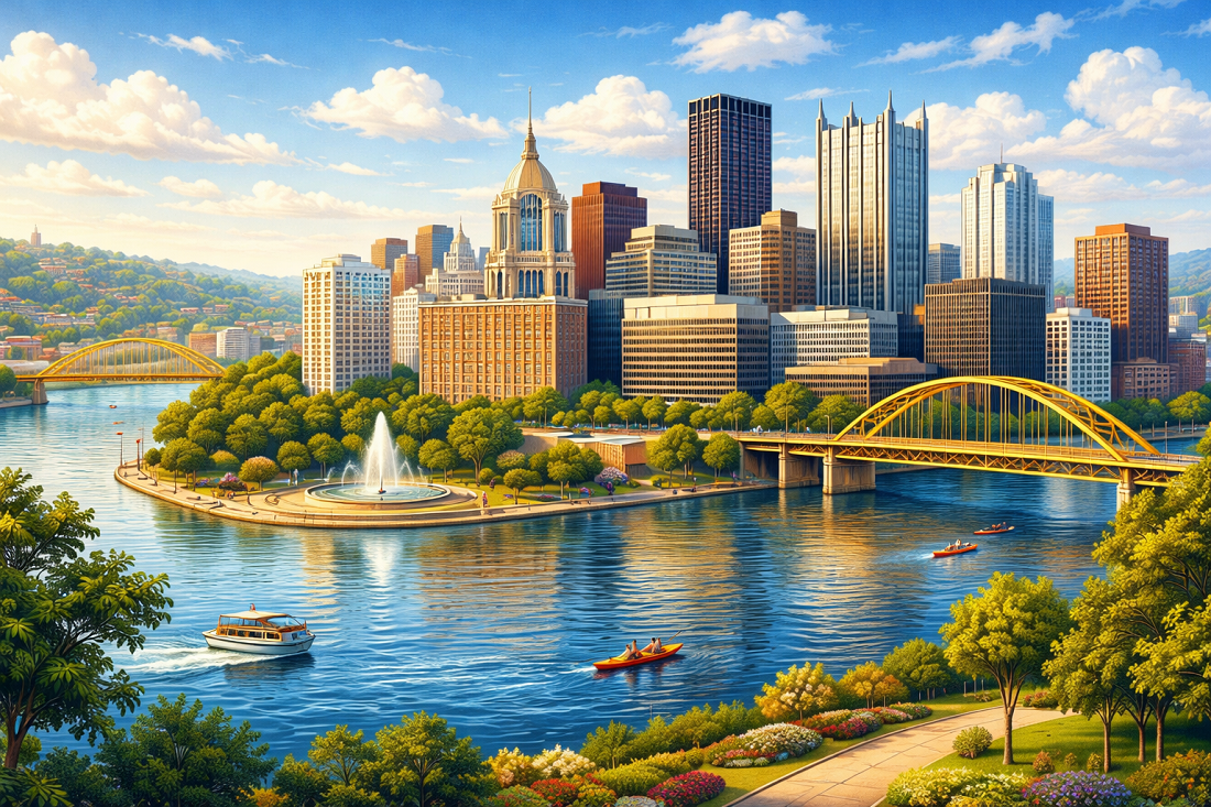 Pittsburgh skyline showcasing affordable urban living in Pennsylvania