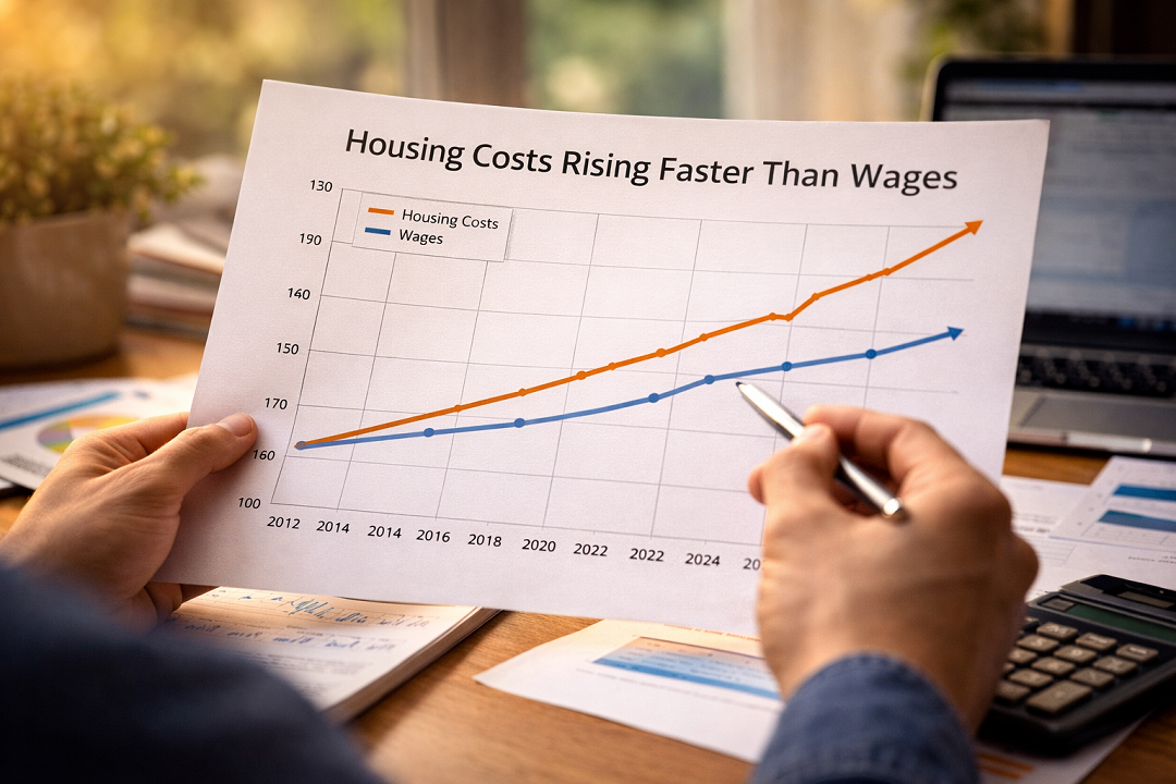 Housing costs rising faster than income in some U.S. cities